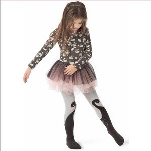 Organic Cotton Cross Over Leotard Swan Dress